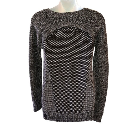 IVIVVA by LULULEMON BUSY TO BE COZY KNITTED PULLOVER GRAY SIZE 14 100% Cotton - Picture 3 of 13